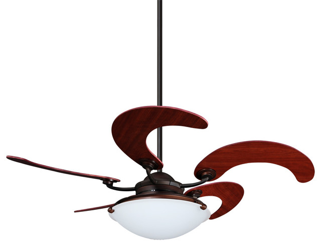 Vento Sole Indoor Roman Bronze Ceiling Fan 5 Blade Mahogany 46