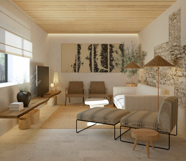 Mas&iacute;a 'Rambla Mar&iacute;a' country-living-room