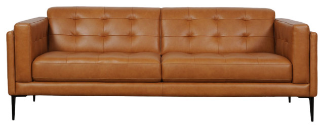 Murray Full Leather Sofa, Tan