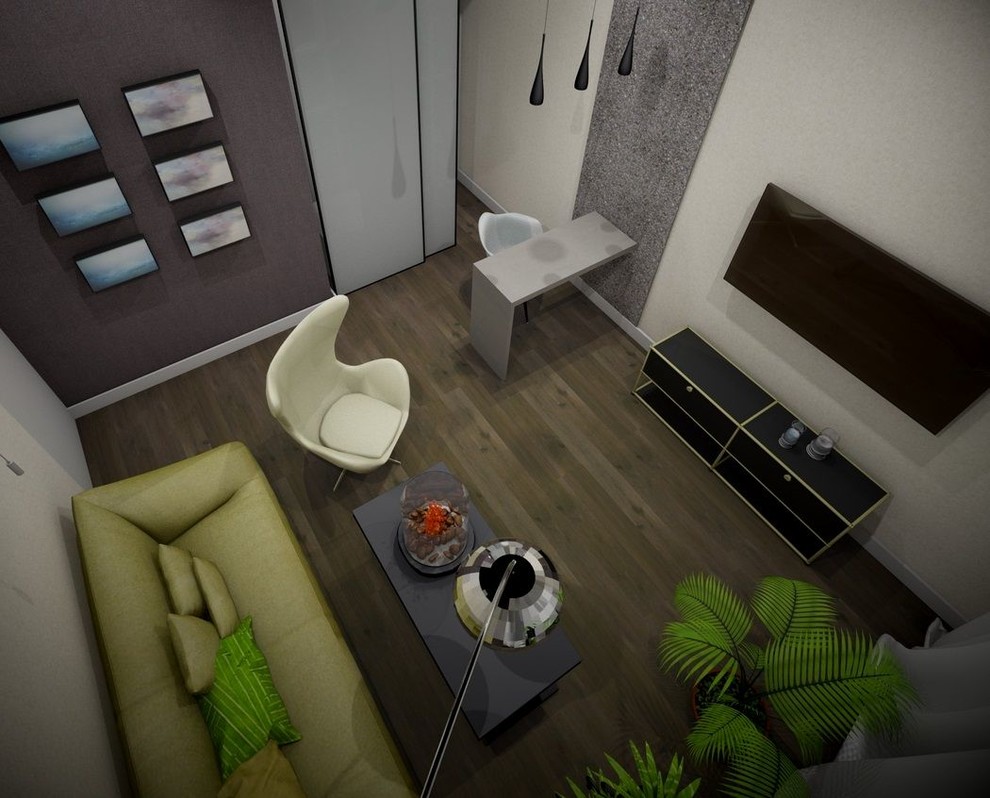 Дизайн 3-х комнатной квартиры с элементами стиля "Лофт"