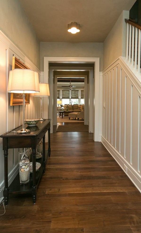 This is an example of a beach style hallway in Charleston.