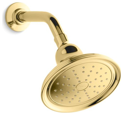 Kohler Devonshire 1.75GPM 1-Function Showerhead Air-Induct Tech, Polished Brass