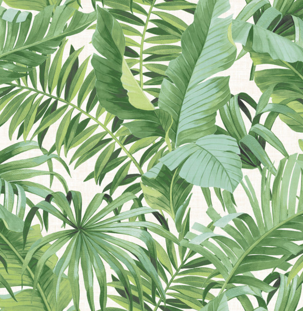 Alfresco Green Palm Leaf Wallpaper Bolt