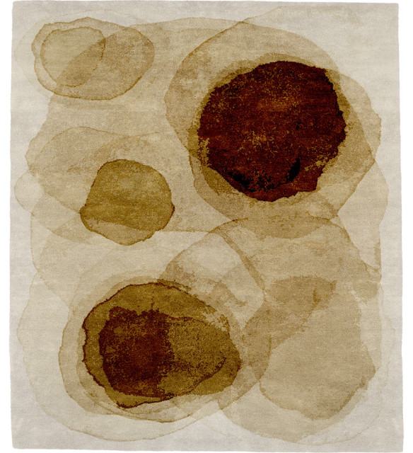 Waves Wool Signature Rug, 10' Round - Contemporary - Area Rugs - by ...