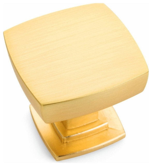 Cosmas 5232BG Brushed Gold Square Contemporary Knob