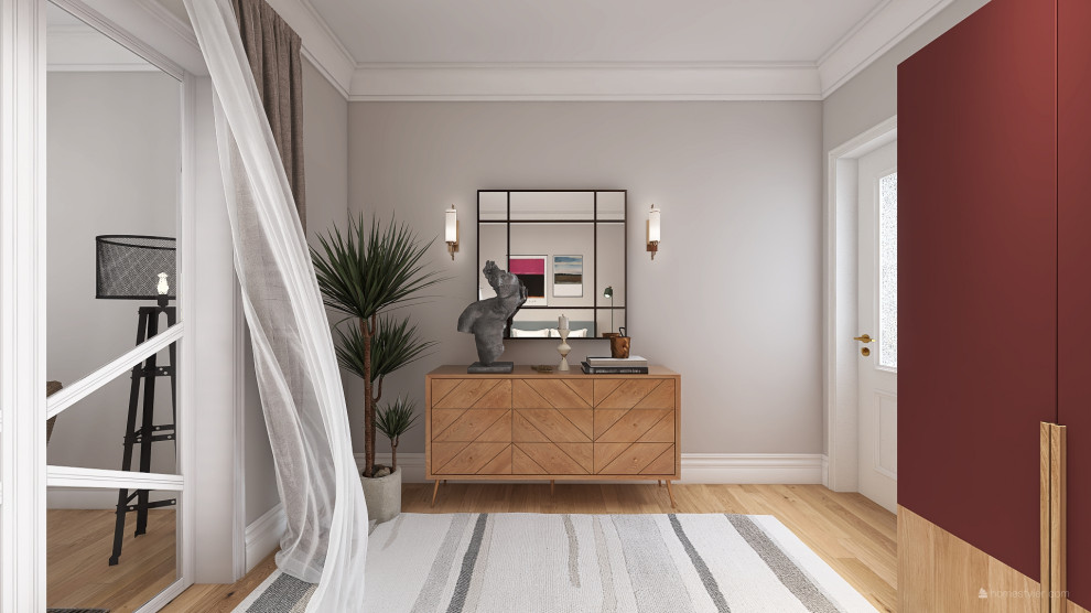 Дизайн спальни с балконом