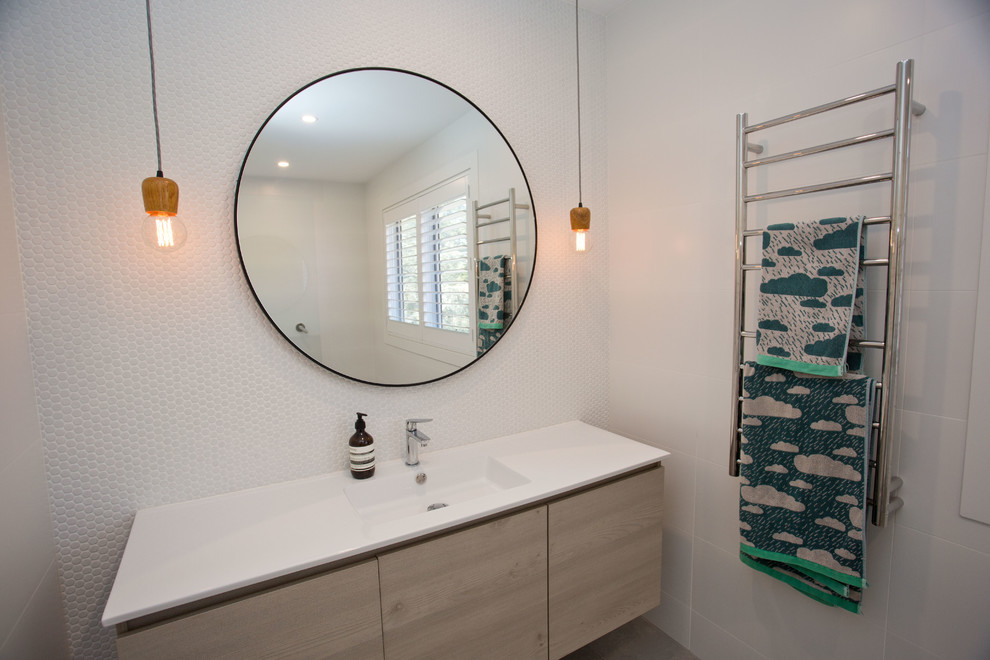 Transitional bathroom in Sydney.