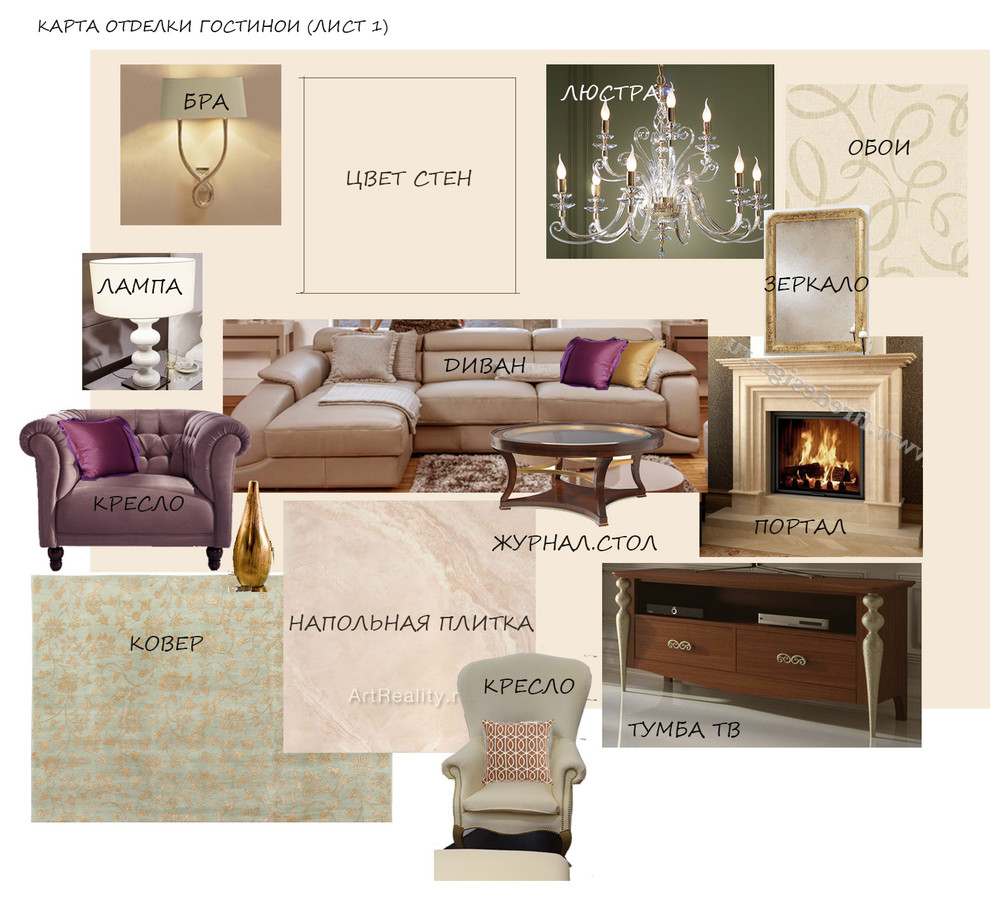 Предпроект(эскизы,коллажи)