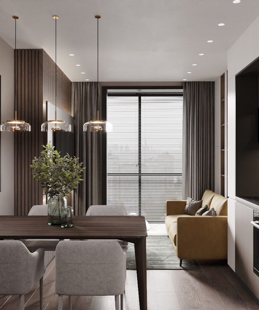 Дизайн-проект квартиры для молодой семьи в г. Москва