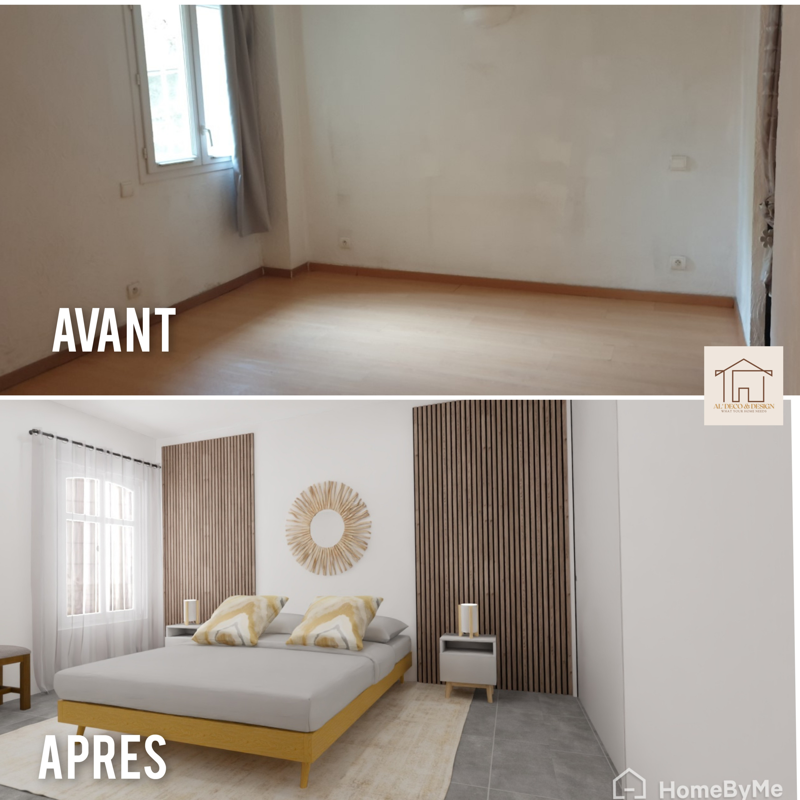 Avant/ Après projet chambre