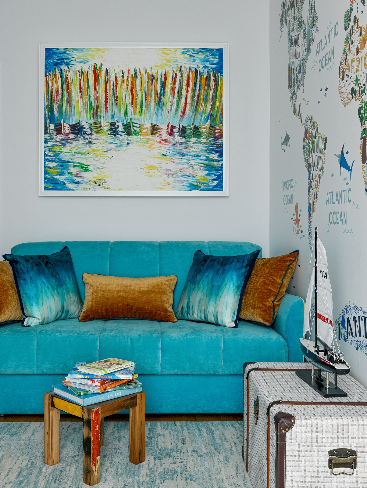 Яркая квартира для путешественников