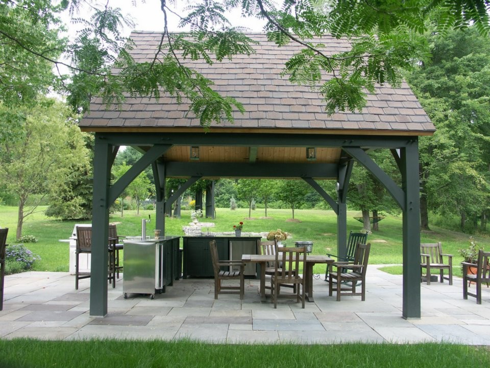 This is an example of a traditional patio in Boston.