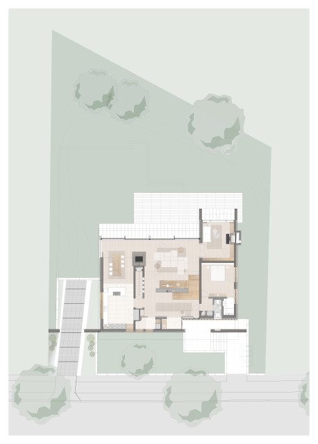 Haus K contemporary-planloesning