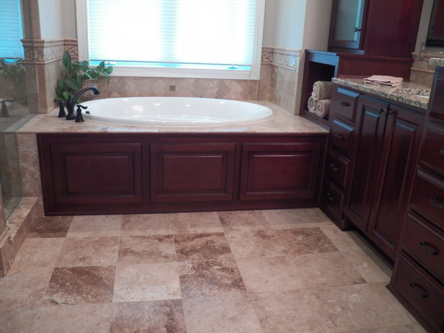 Luxurious solid maple Master Bathroom cabinetry in ...