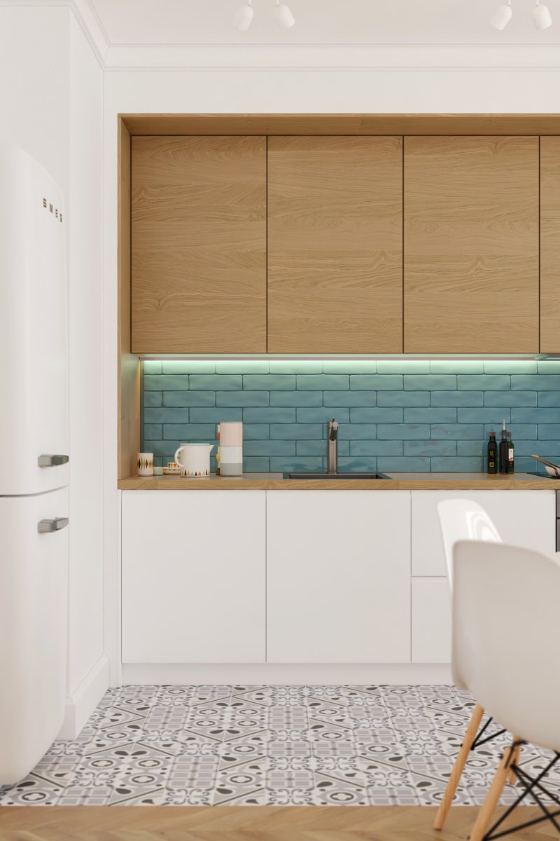 Яркий скандинавский интерьер квартиры в ЖК "Солнечный", Тула