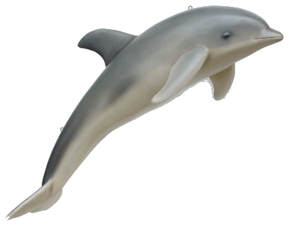 Dolphin Hanging Life Size Statue Beach Style Decorative Objects And