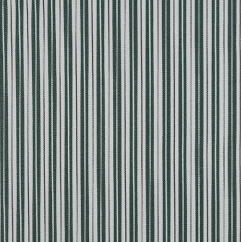 Green Ticking Stripe Indoor Outdoor Marine Acrylic Upholstery Fabric By The Yard