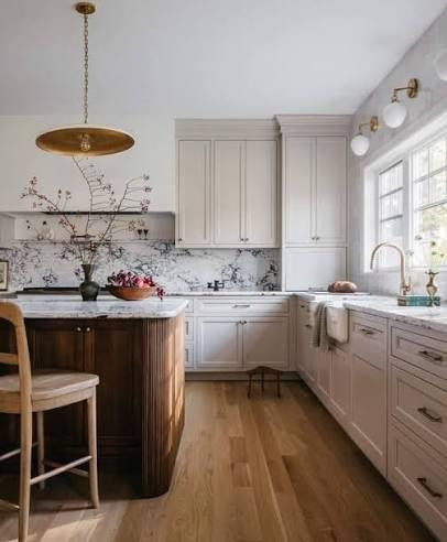 Custom Cabinetry with a custom island