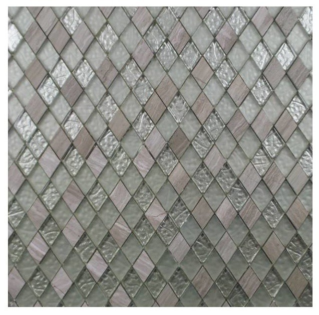 Frosted Diamond Gl Travertine Tile Contemporary Mosaic Frosted Diamond Gl Travertine Tile