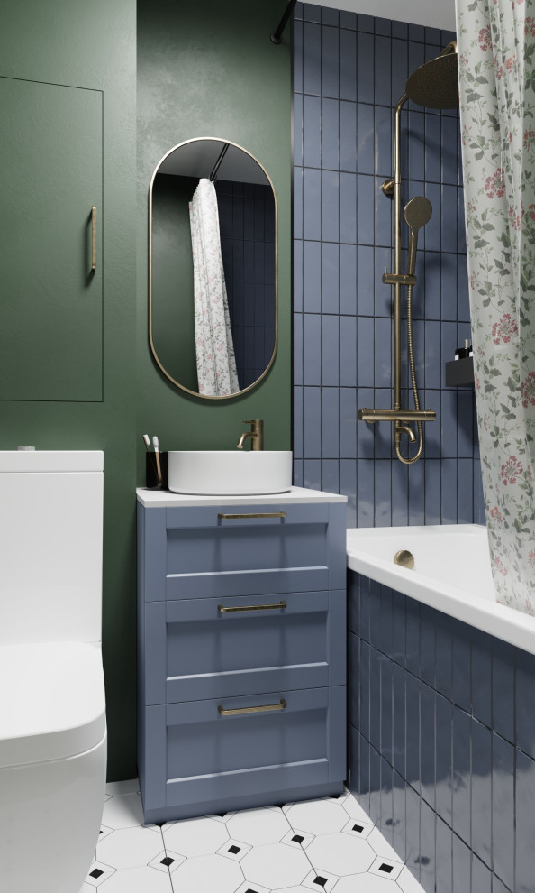 Яркая ванная комната