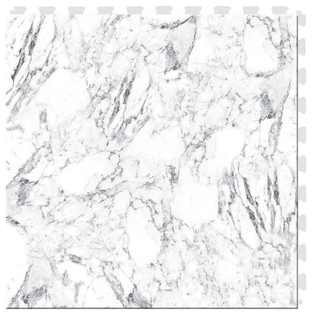 20 X20 White Marble Luxury Vinyl Tile Set Of 6 Traditional 20 X20 White Marble Luxury Vinyl Tile