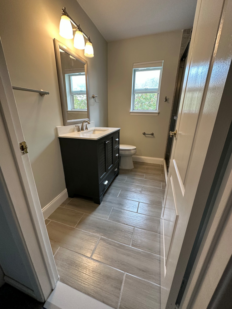 Modern Walk-In Shower Bathroom Renovation