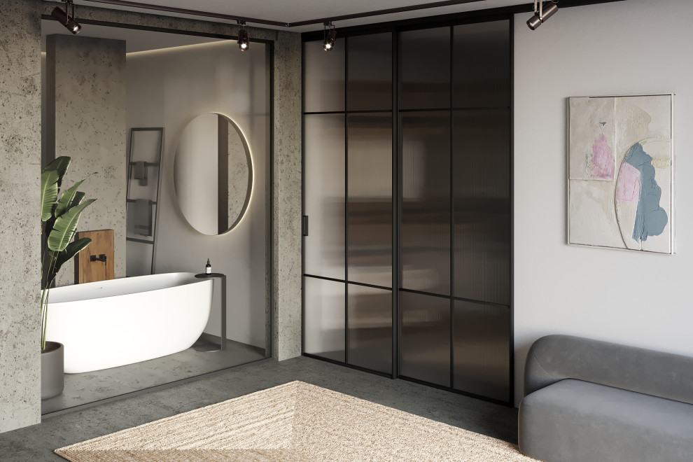 Раздвижные перегородки из стекла