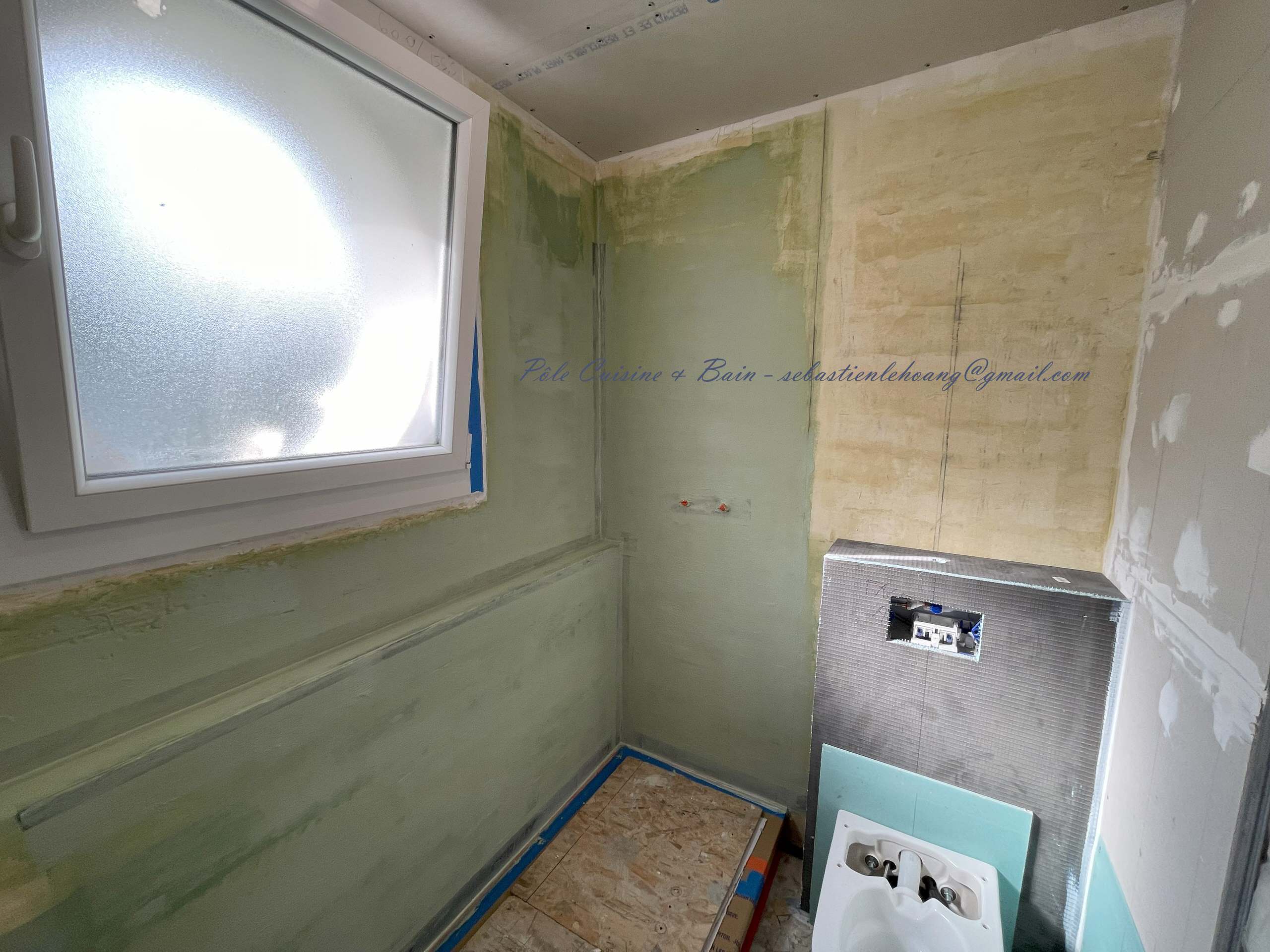 Salle de bain devenue salle d'eau