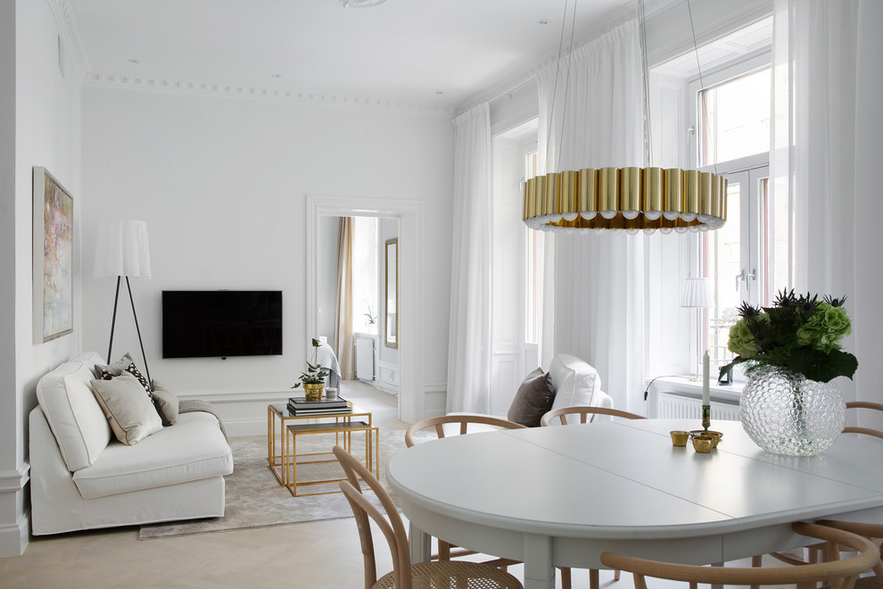 Scandinavian family room in Stockholm.