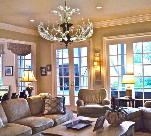 Crystal Antler Chandelier Traditional Chandeliers Austin By Lwsn Crystal Antler Chandelier