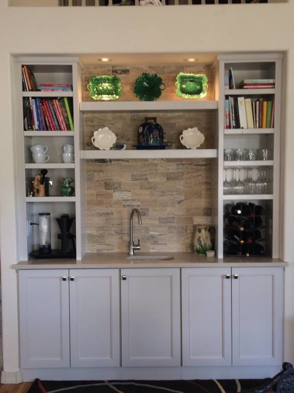 Traditional home bar in Other.