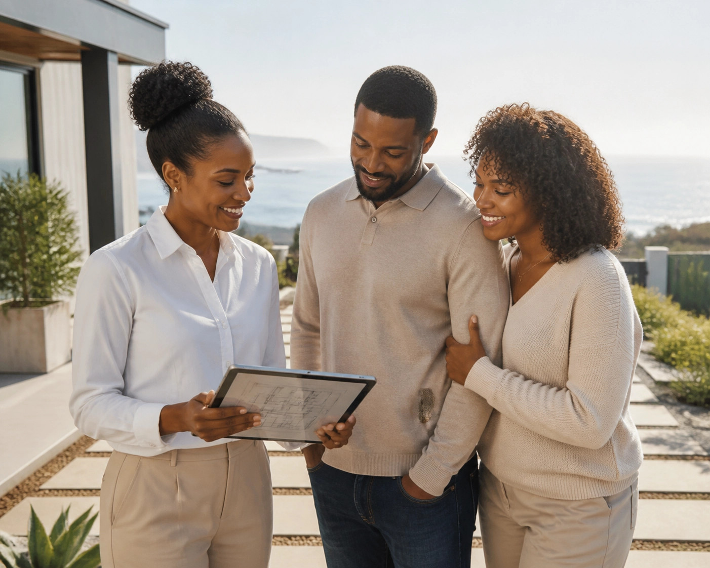 showing the plans to friends and family