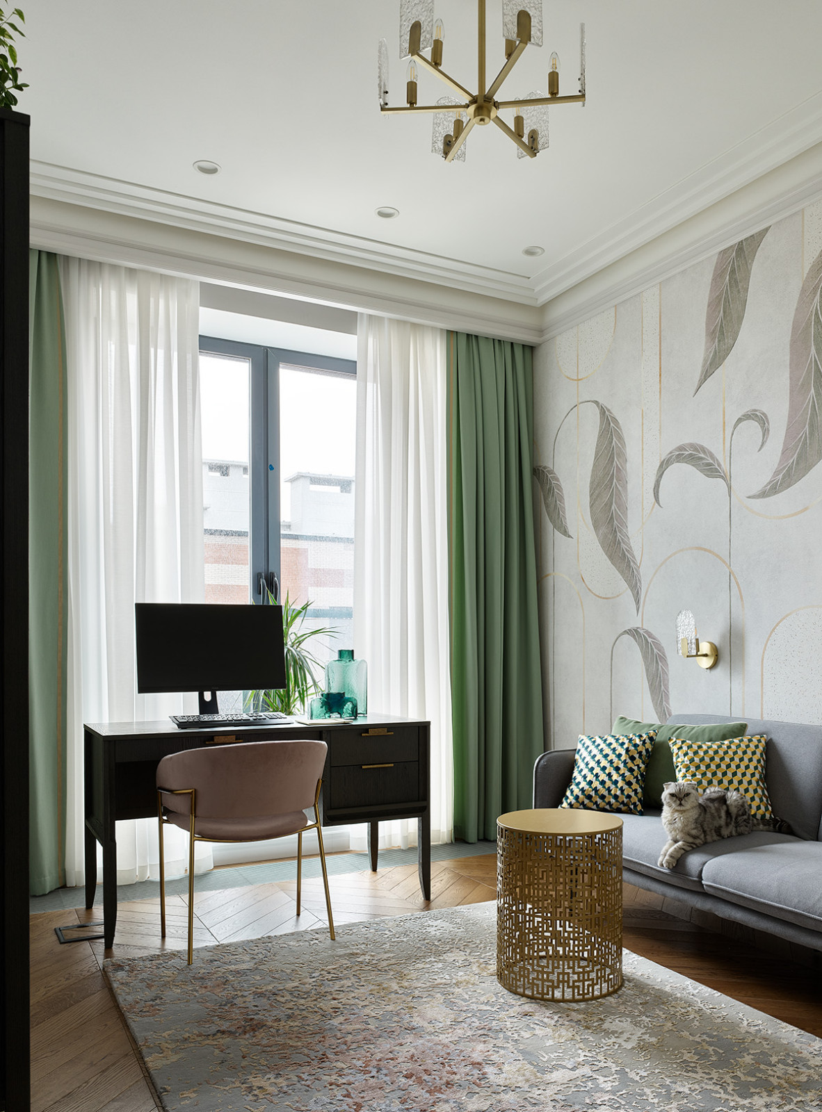 Современный ар деко для молодой семьи