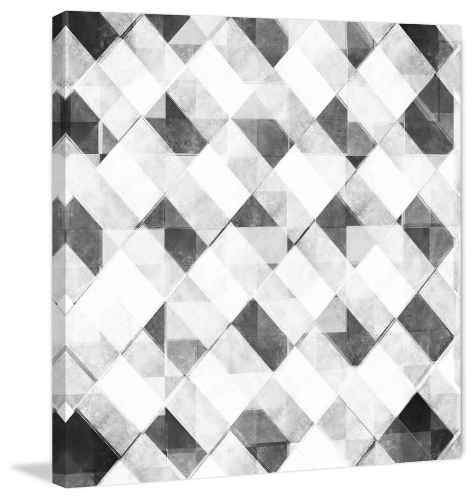 "Restricted Compilation" Painting Print on Canvas, 40"x40