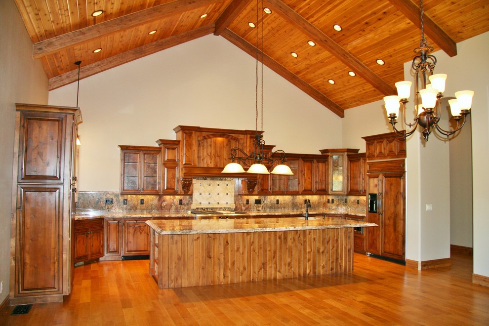 Example of a mountain style kitchen design in Phoenix