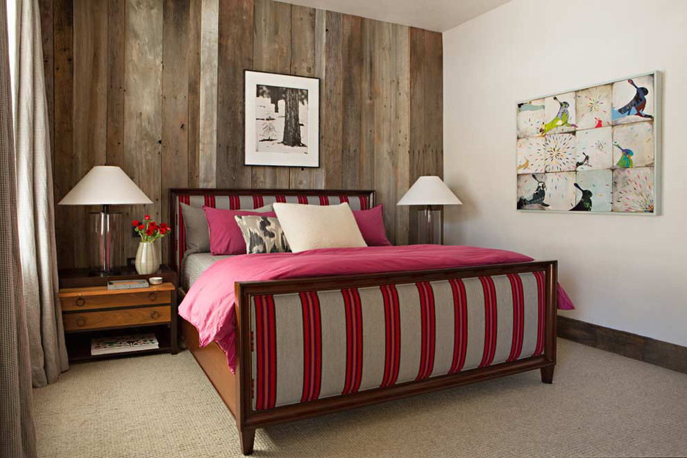 Design ideas for a country bedroom in Birmingham.