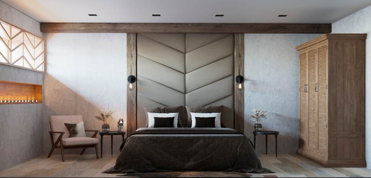 Дизайн проект интерьера номера Шале