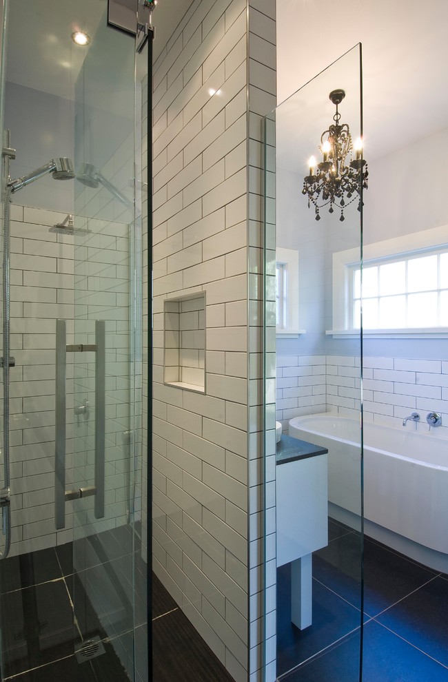 bathroom with laundry