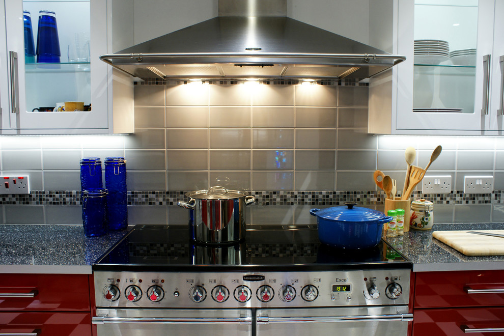 Modern kitchen in Hampshire.