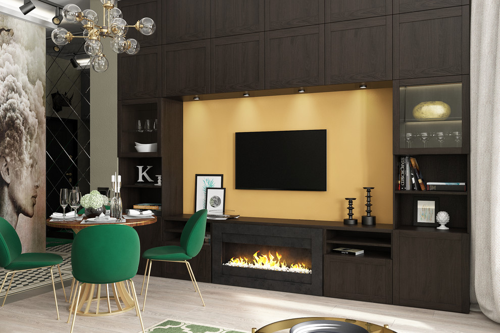 Гостиная-кухня для молодого мужчины