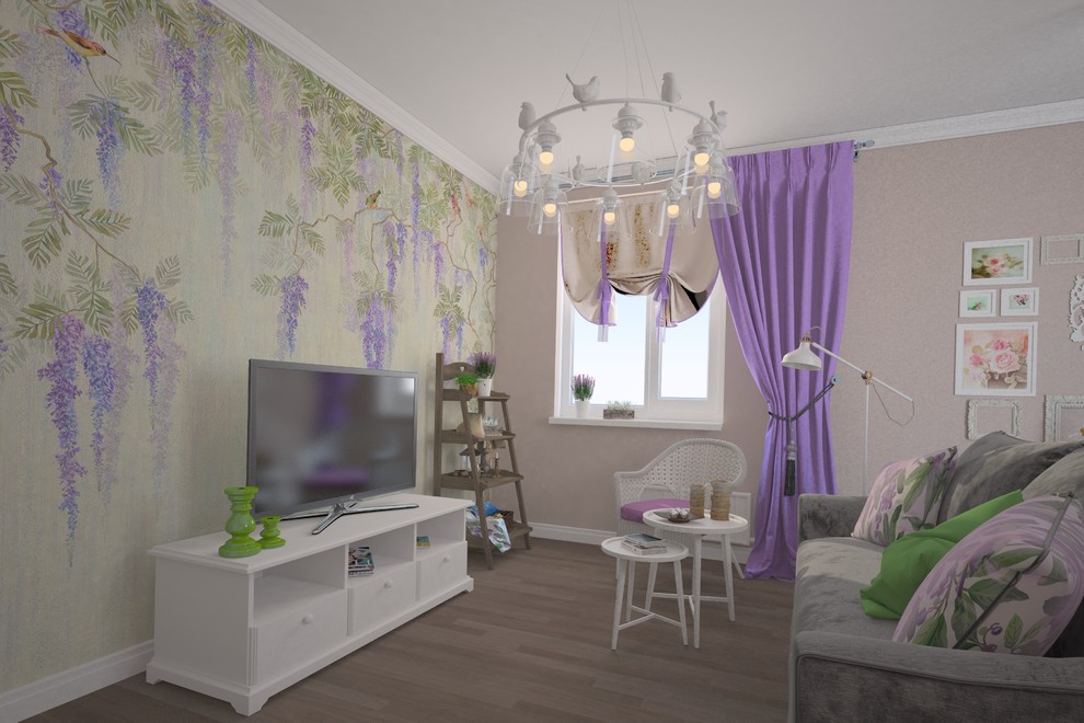 Гостиная в стиле прованс.