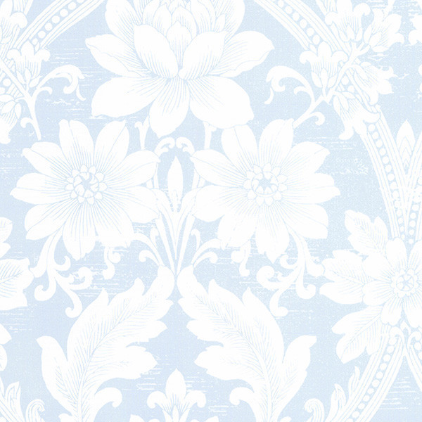 Damask Light Blue And Off White Cs27368 Wall Covering Damask Light Blue And Off White Cs27368 Wall Covering