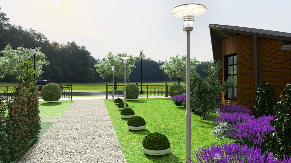 Вид с парадного входа