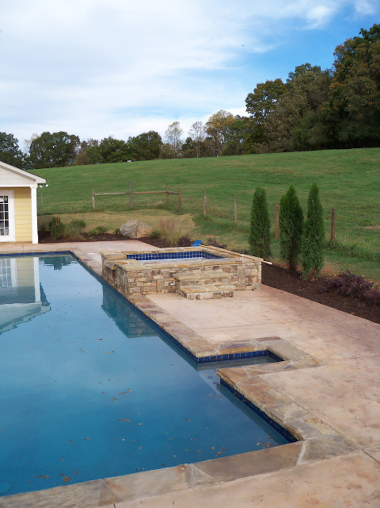 Design ideas for a country pool in Atlanta.