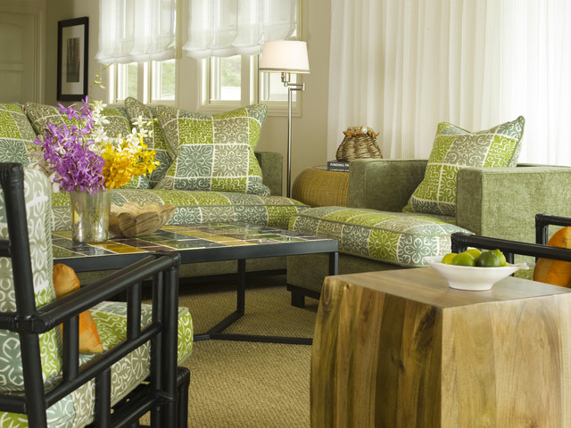 Ho'olei - Tropical - Living Room - Hawaii - by Denise Maloney Interior