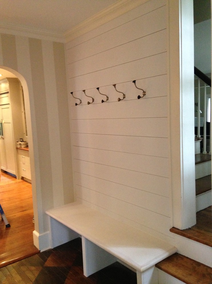 Inspiration for a small traditional mudroom in New York.