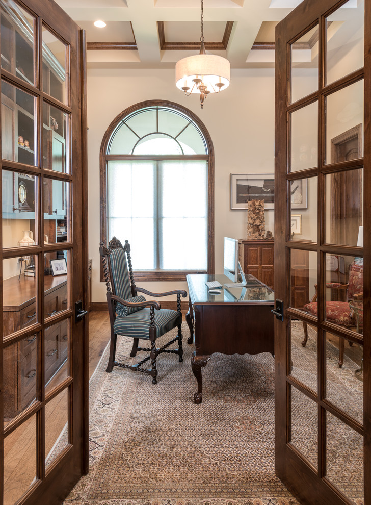 Spanish Colonial in Belvedere Home Office Austin by Jennifer