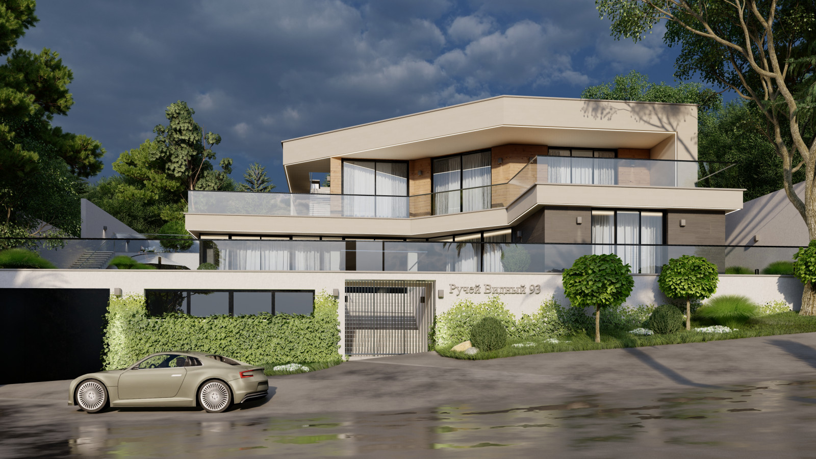 Проект Реконструкции Фасадов дома в современном стиле