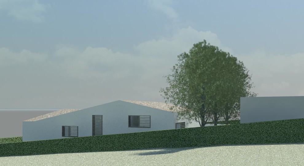 дом на рельефе