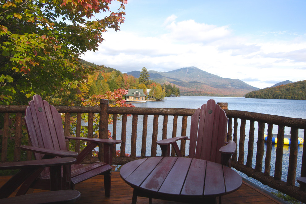 Deck - rustic deck idea in Burlington